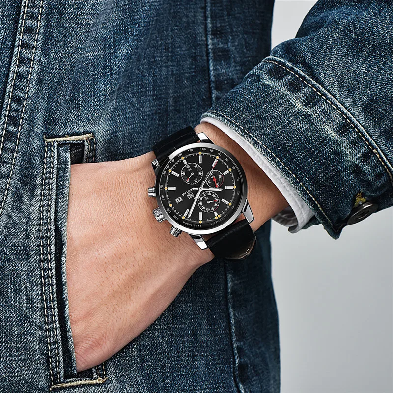 BENYAR новые мужские часы Топ бренд Роскошные Кварцевые наручные Модные Военные