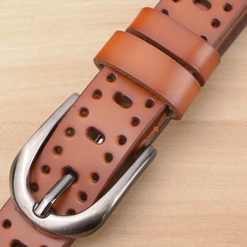 Ремень с пряжкой Женский модный пояс из натуральной воловьей кожи брендовый