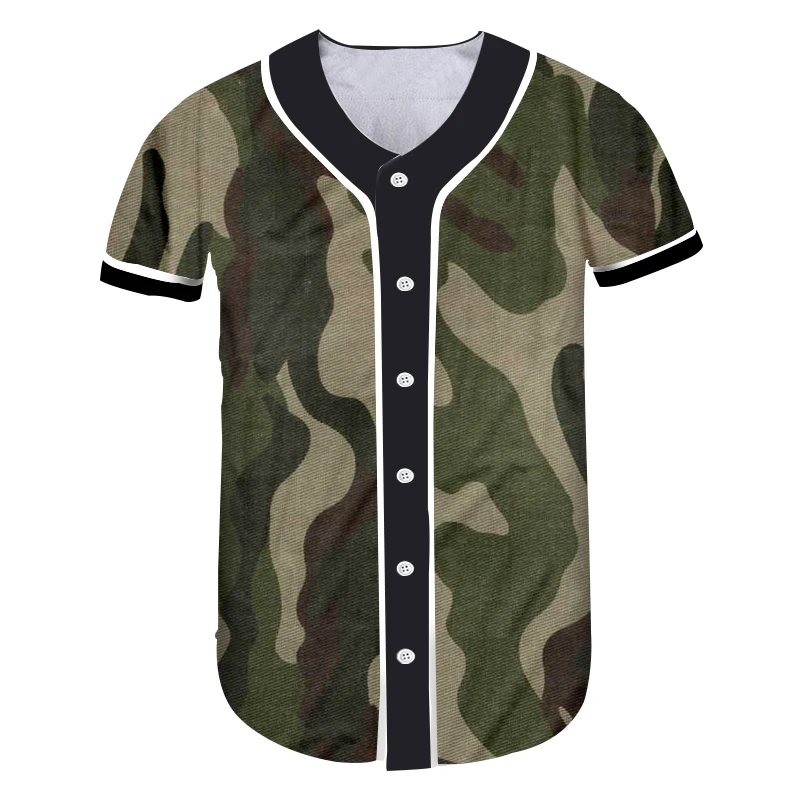 UJWI мужская бейсбольная рубашка облегающая короткая черно белая футболка с 3D