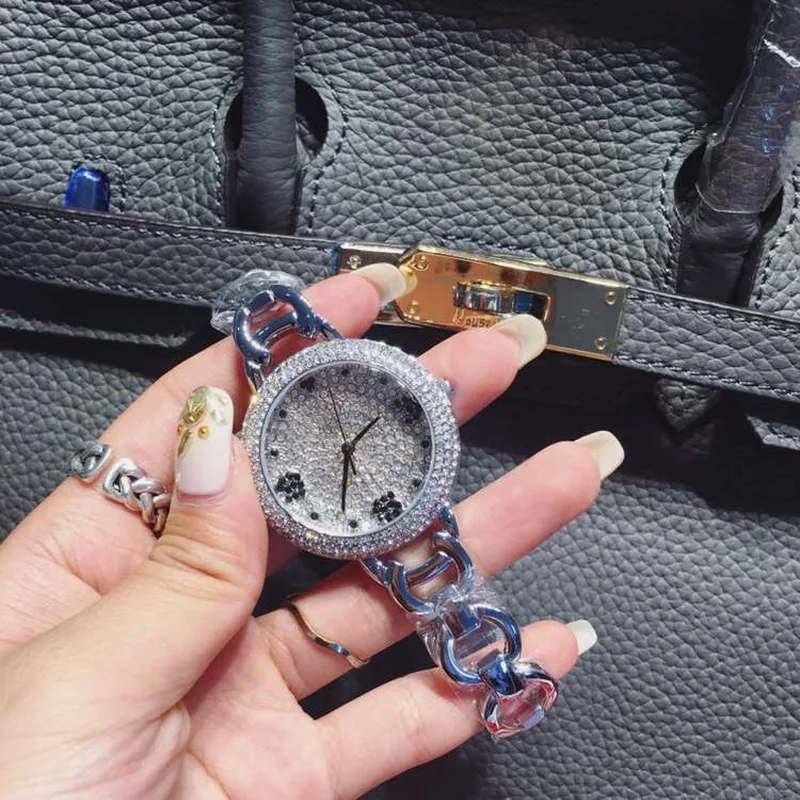 Модные женские наручные часы с Роллинг ромбовидным циферблатом роскошные