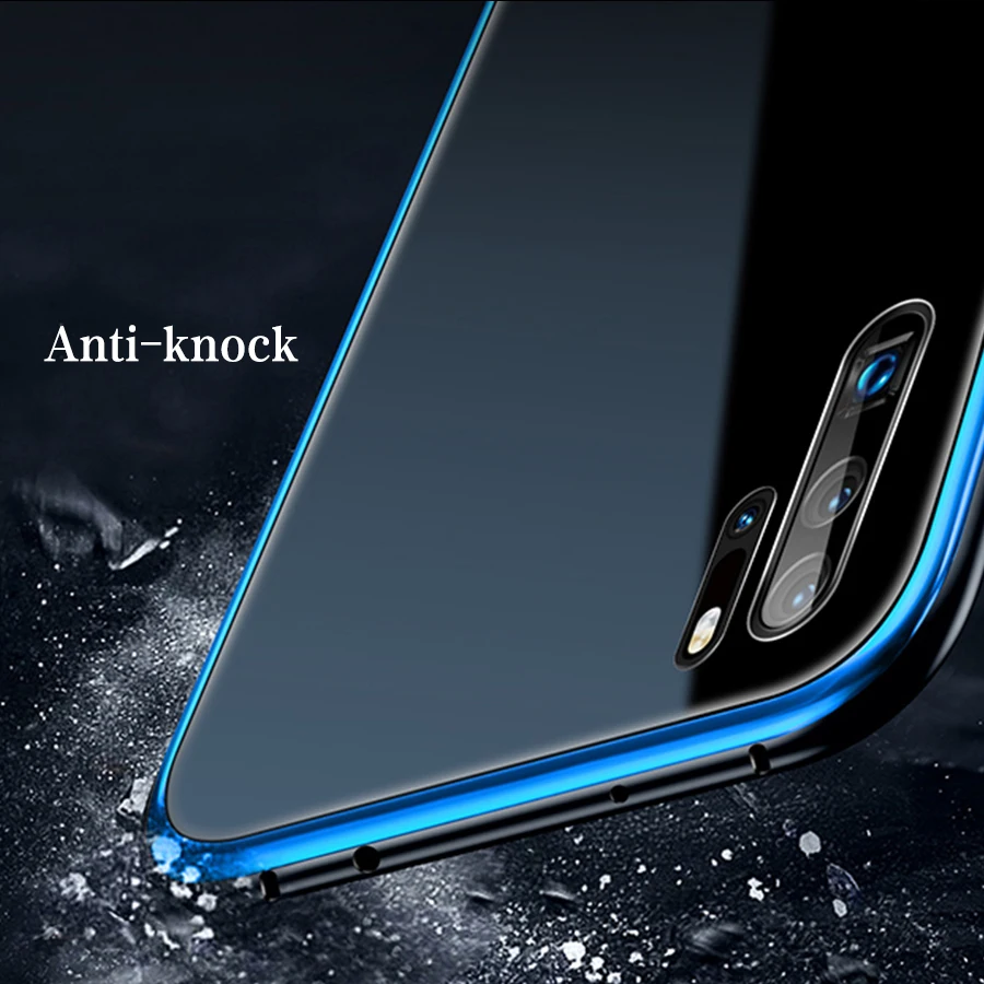 Металлический бампер + чехол из закаленного стекла для huawei P30 Pro 2019 роскошная