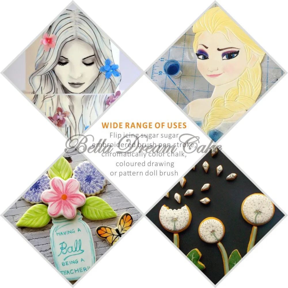 3 шт./компл. ручка для придания формы торту кисточка украшения пищи капкейков