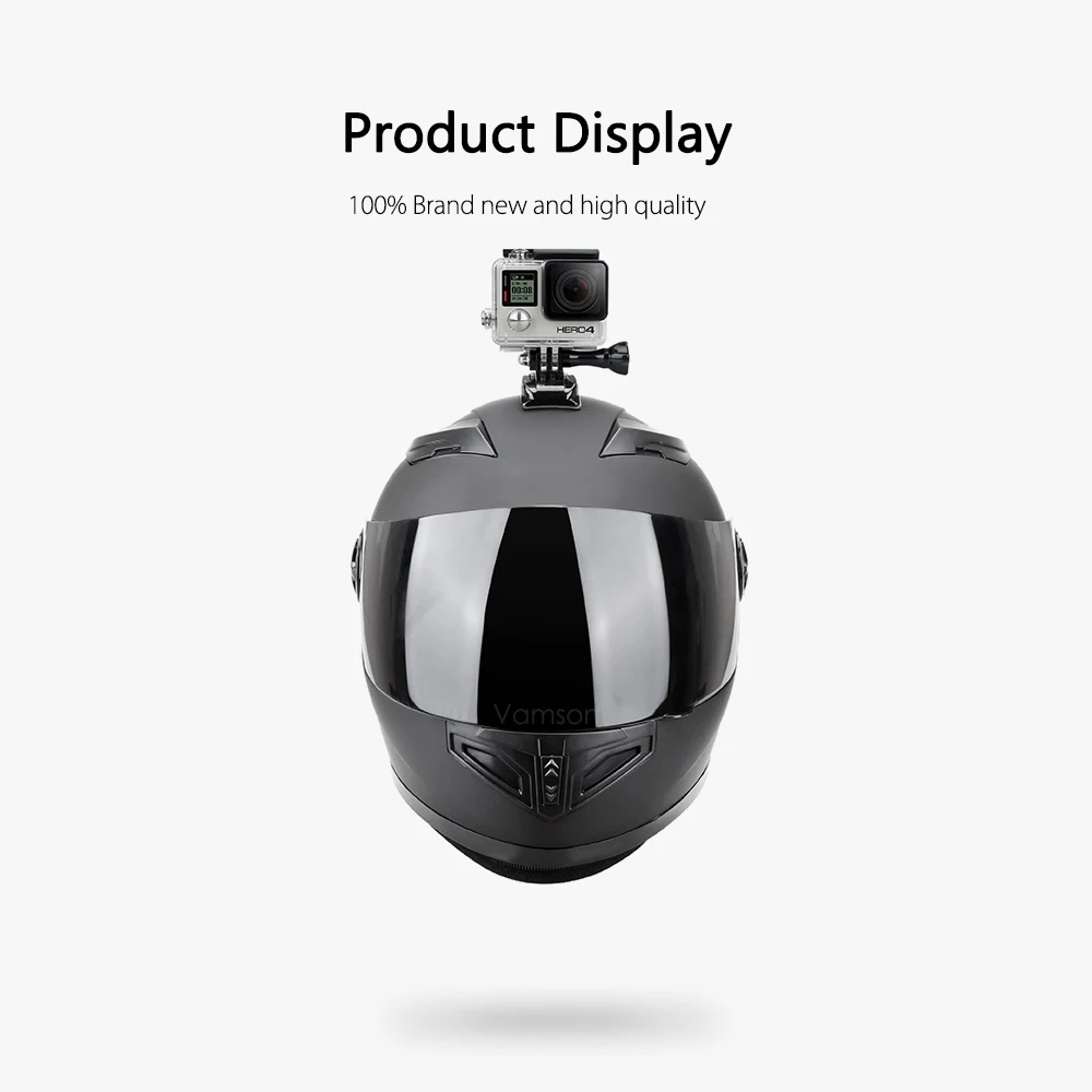 Vamson шлем аксессуары для Gopro Hero 6 5 4 3 комплект изогнутый для шлема клейкая сторона крепление адаптер для Xiaomi YI для SJCAM VP125C
