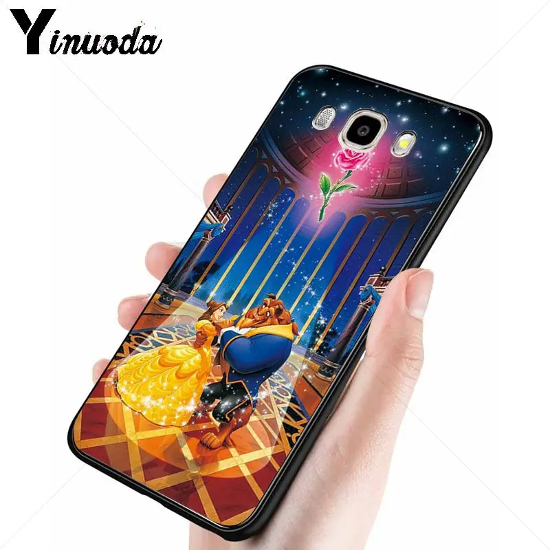 Yinuoda Beauty Beast Rose Princess художественный Принт мягкий силиконовый чехол для телефона