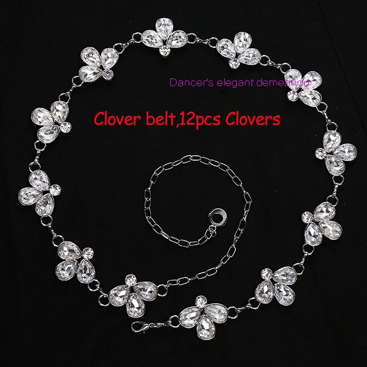 2020 NEW ARRIVAL! belly dance accessories sexy Master belt women stones clovers hip scarf | Тематическая одежда и униформа