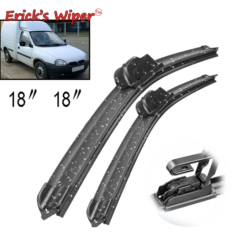 

Щетки стеклоочистителя Erick's LHD для Opel Combo B 1994-2001, лобовое стекло, переднее стекло, 18 + 18 дюймов