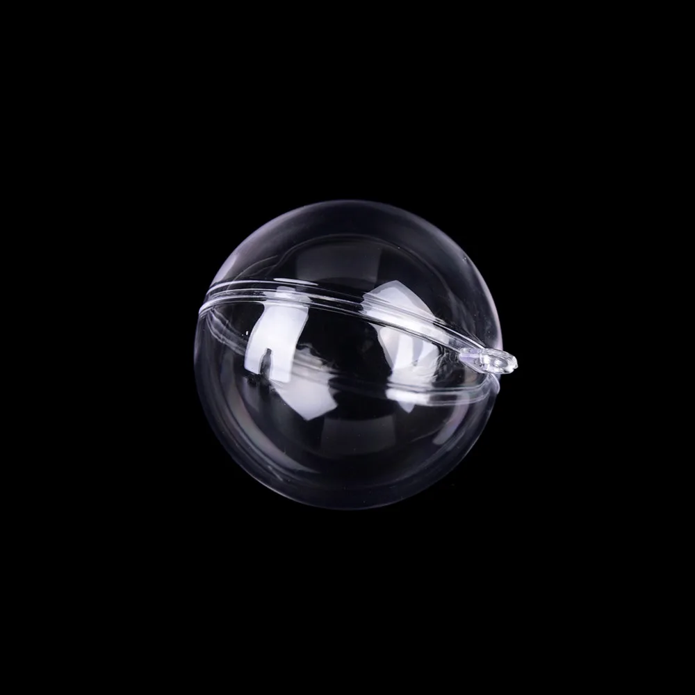 

15PCS hanging ball baubles transparent plastic christmas ornaments home window display clear polystyrene christmas decoration