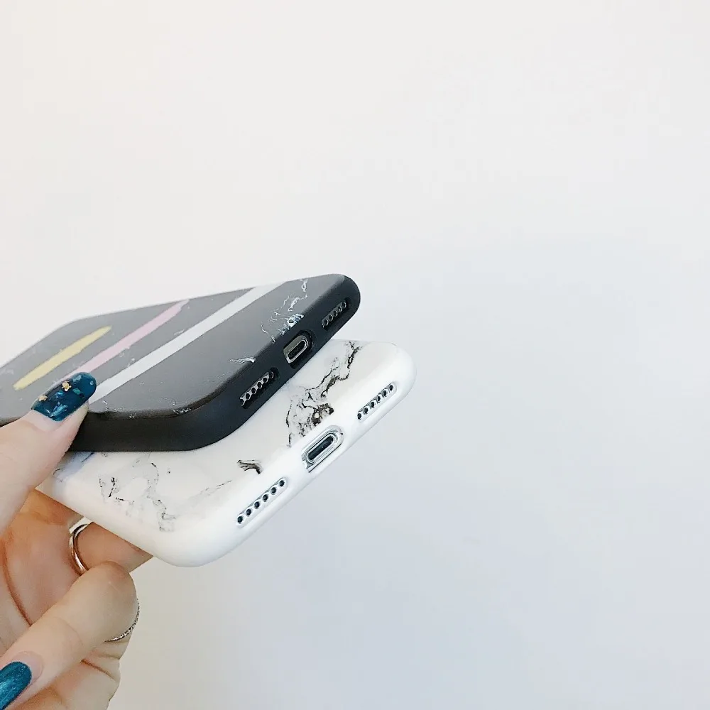 Marble Graffiti stripes Case For iPhone X Matte iphone 8 7 6 6s Plus | Мобильные телефоны и аксессуары