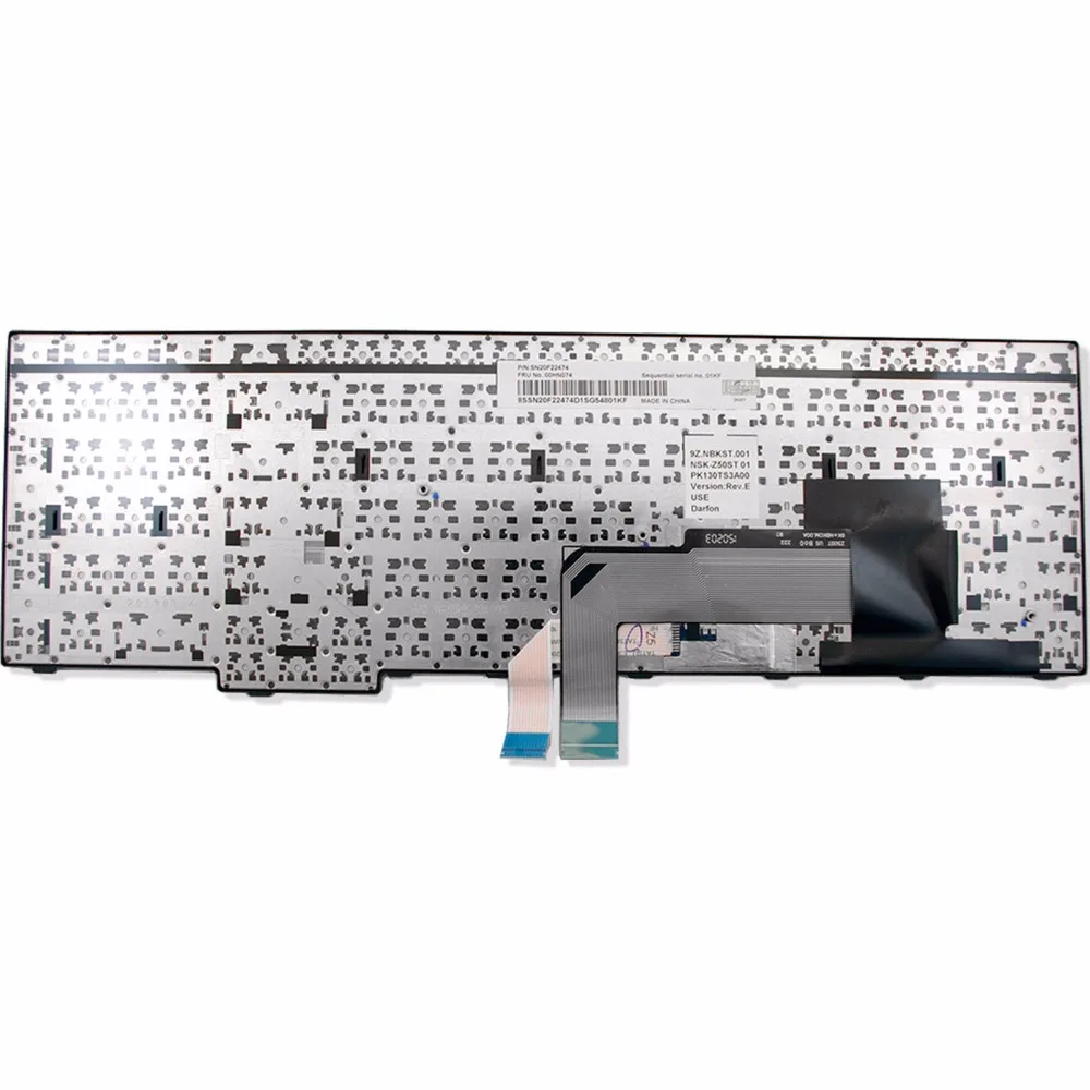 GZEELE новый для IBM Lenovo Thinkpad E560 E560c Клавиатура ноутбука US Макет черный W/рамка 00HN074 |