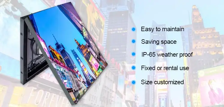 

kaler outdoor advertising led display screen price P4 P5 P6 P8 P10 P16 Custom made screen Iron Front Open Cabinet led wall Video