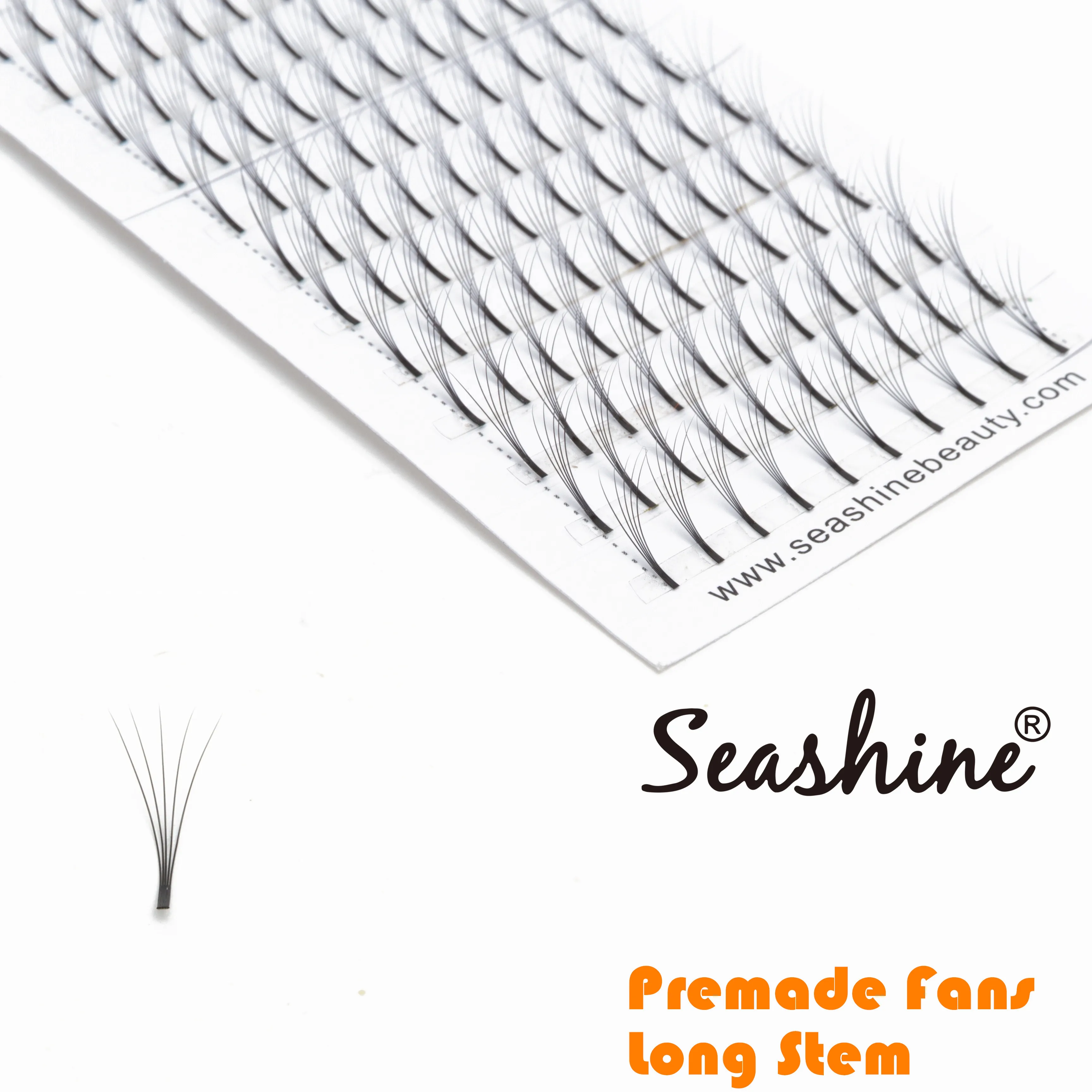 Seashine 1 лоток длинный стержень готовые вентиляторы для наращивания ресниц 8 18 мм 0 05