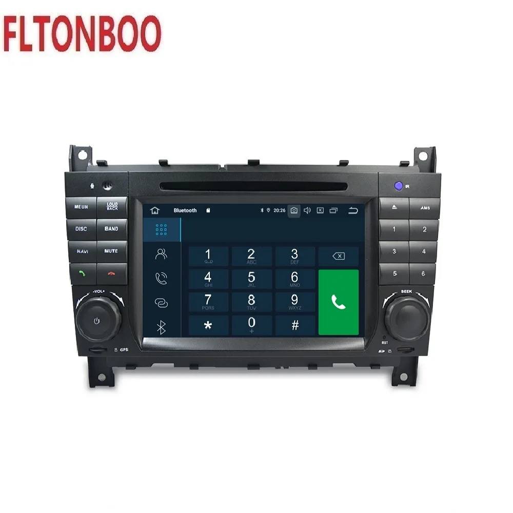 7 "Android 10 для Mercedes Benz C Class W203 2004 2007 C200 C230 C320 C350 GLK W209 car gps navi octa core px5 RAM 4G