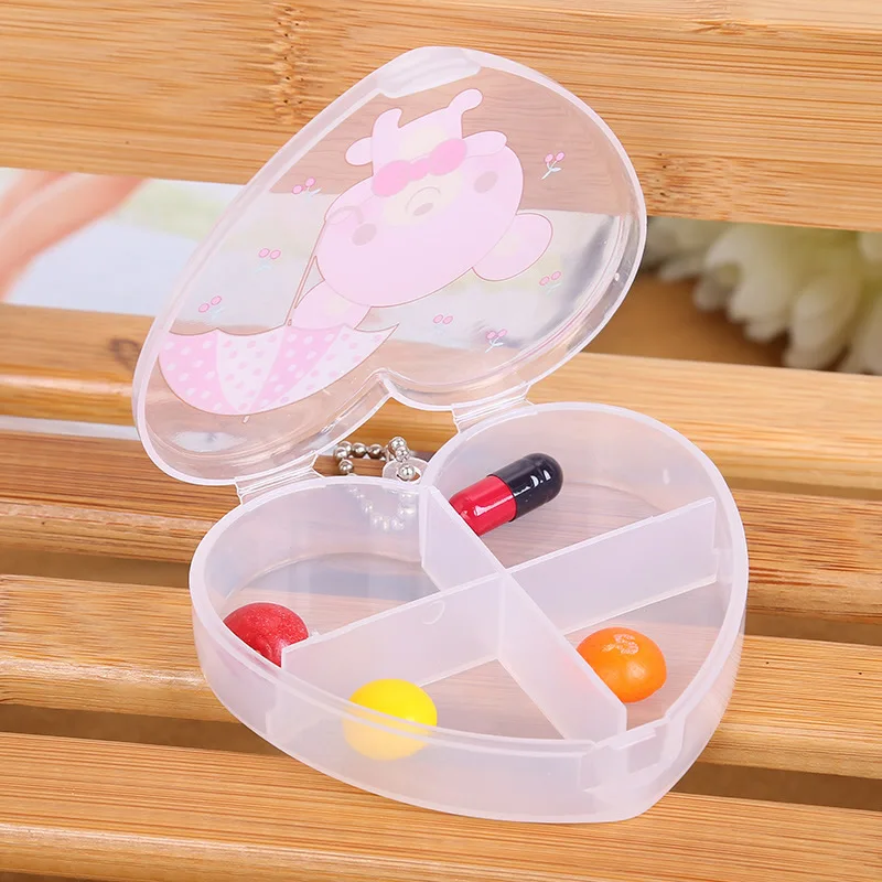 Коробка для ювелирных изделий YYW 2020 коробка таблеток 4 ячеек пластиковая