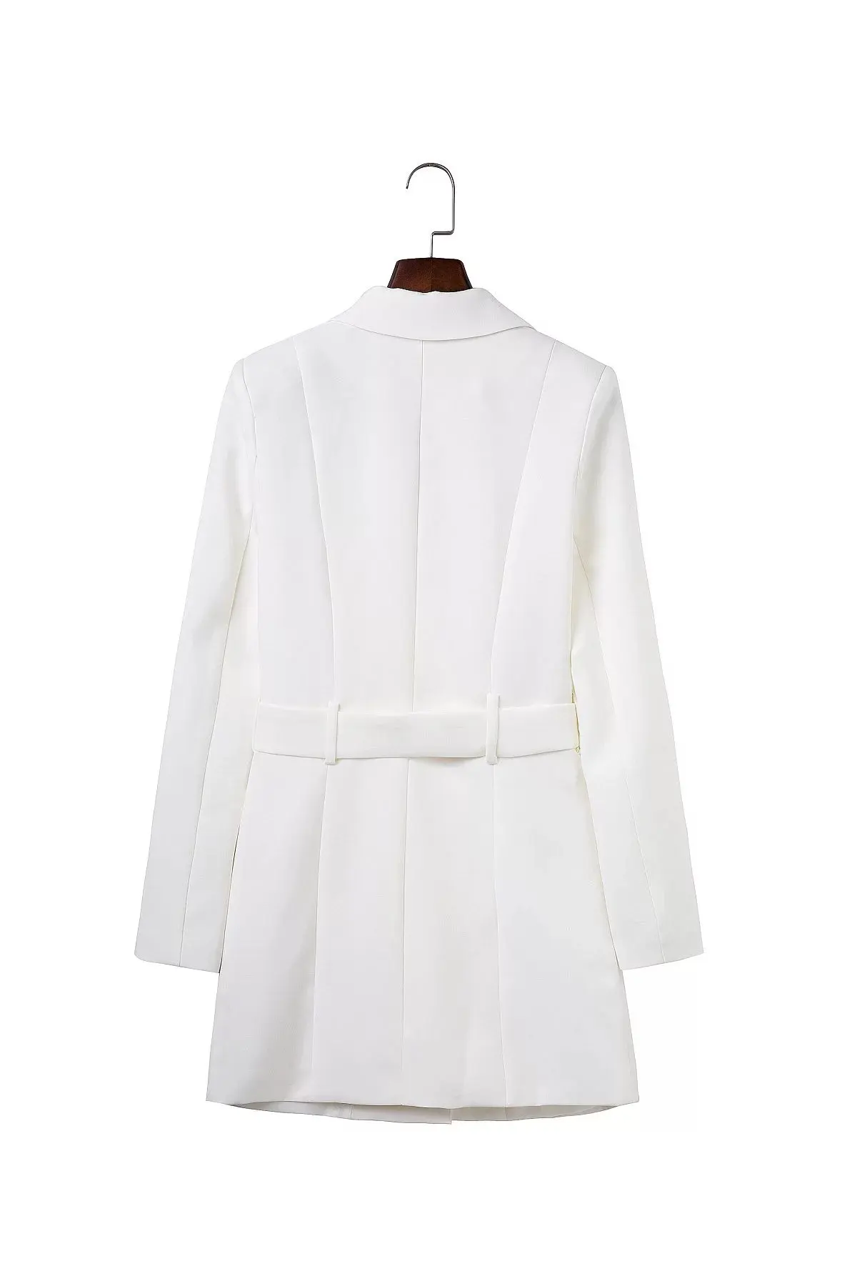 2017 новая мода ПР ремень длинный костюм Блейзер Femme осень прохладный тонкий белый