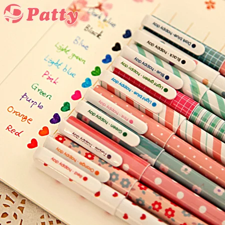 

100 pcs/Lot Flower pens Gel pen canetas escolar Zakka School supplies office material Korean stationery papelaria F230