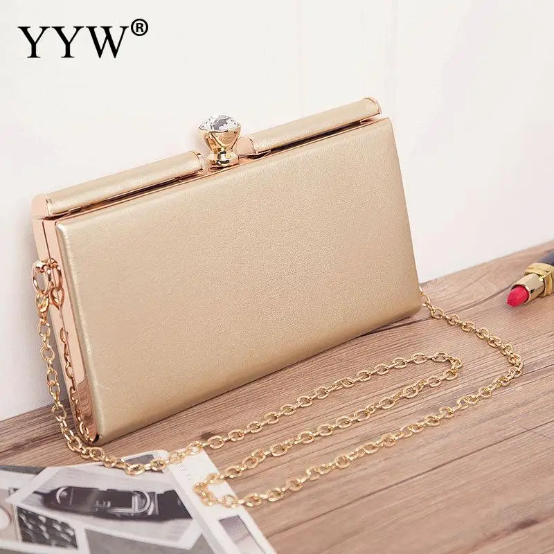 

Clear Bag For Women 2019 Fashion Mini Evening Party Clutch Purse Red Gold Shoulder Bags Female Luxury Handbags Chain Sac A Main