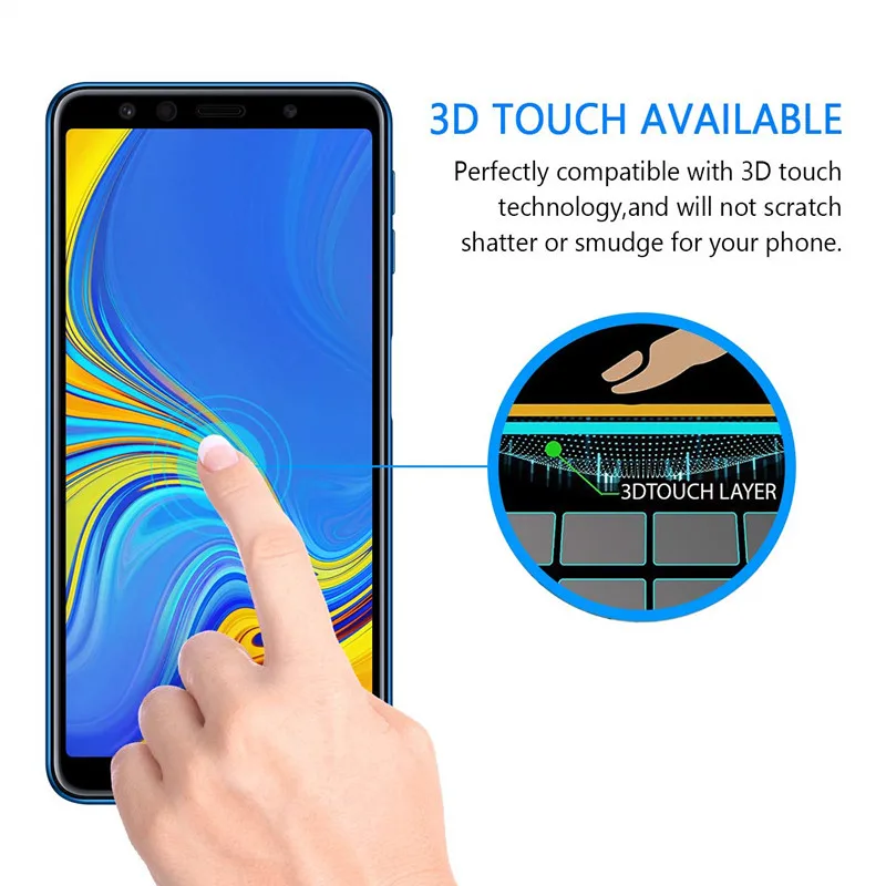Защитное стекло для samsung A7, Защита экрана для Galaxy A7 A750 A 7, закаленное стекло для samsung A7 6," дюймов, HD Прозрачная