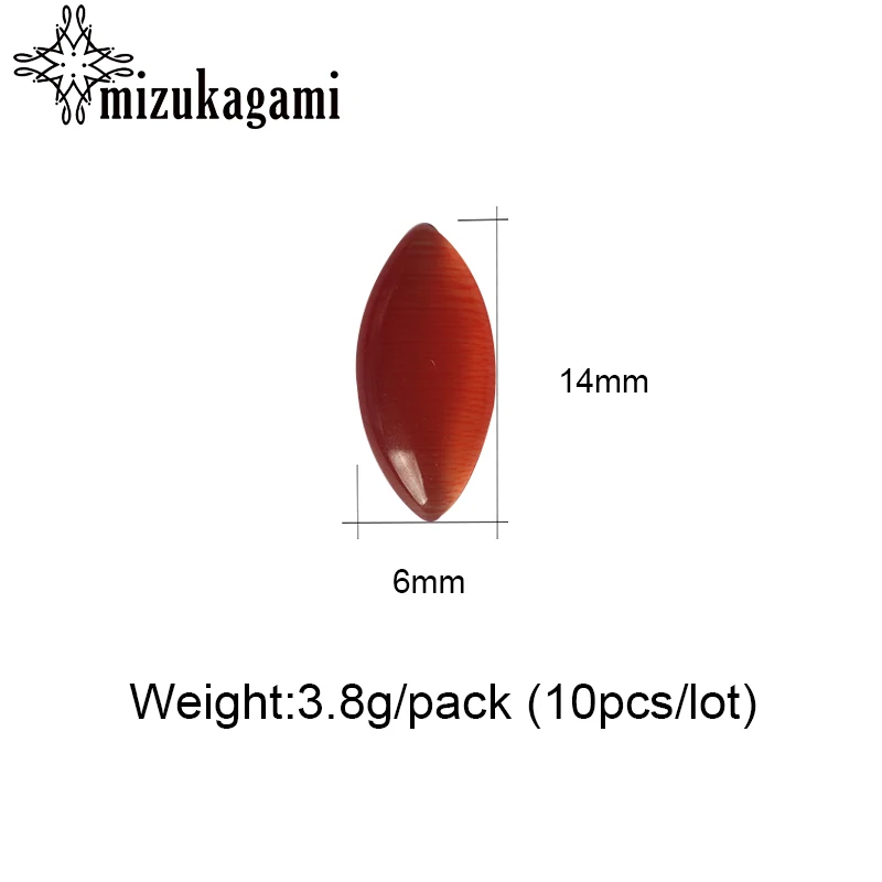 Бусины В Форме Кабошона кошачий глаз 6*14 мм 10 шт./лот|beads for jewelry making|cabochon beadsspacer beads |