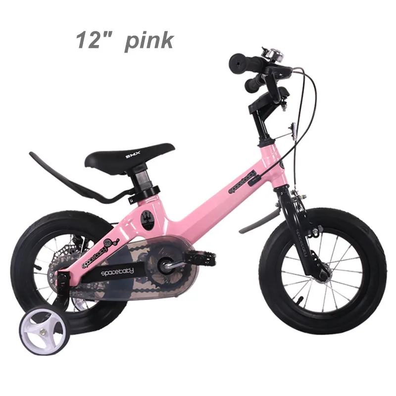 12 inch pink 1" 14" 1" Детский велосипед, детский велосипед для мальчиков и девочек 2-8 лет, детский велосипед с педалью - Цвет: 12 inch pink