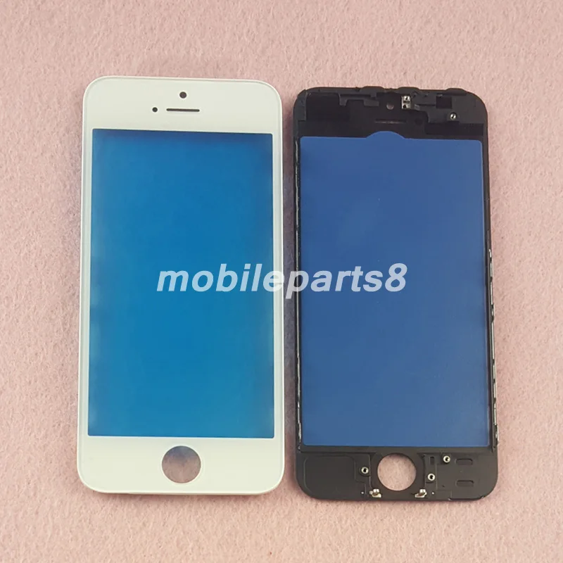 10 шт./лот бесплатная доставка качество AAA стекло ori с рамкой для iPhone 5 внешнее