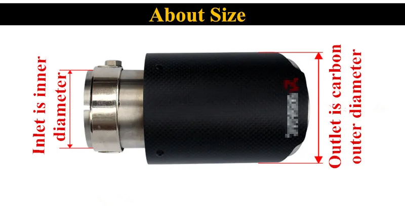 1 шт. мульти размер Akrapovic выхлопные трубы глушитель Escape покрытием черный для F10 F20 F30 W204 W212 W211 автомобиль выхлопной Mulffer трубы