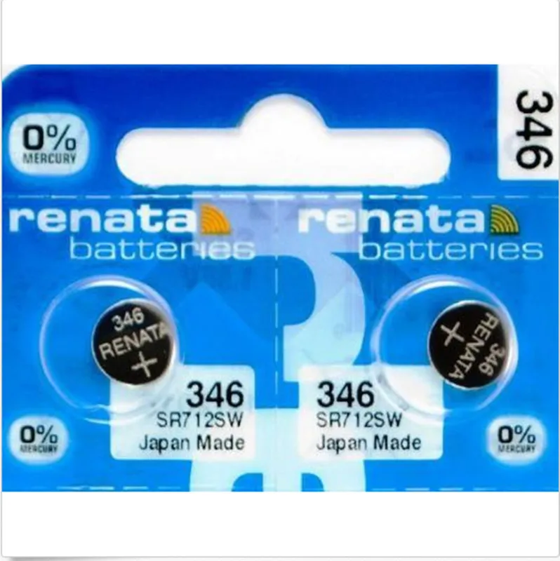 5 шт./лот Оригинальный швейцарский аккумулятор RENATA 346 SR712SW 1 55 V для часов Silver часы