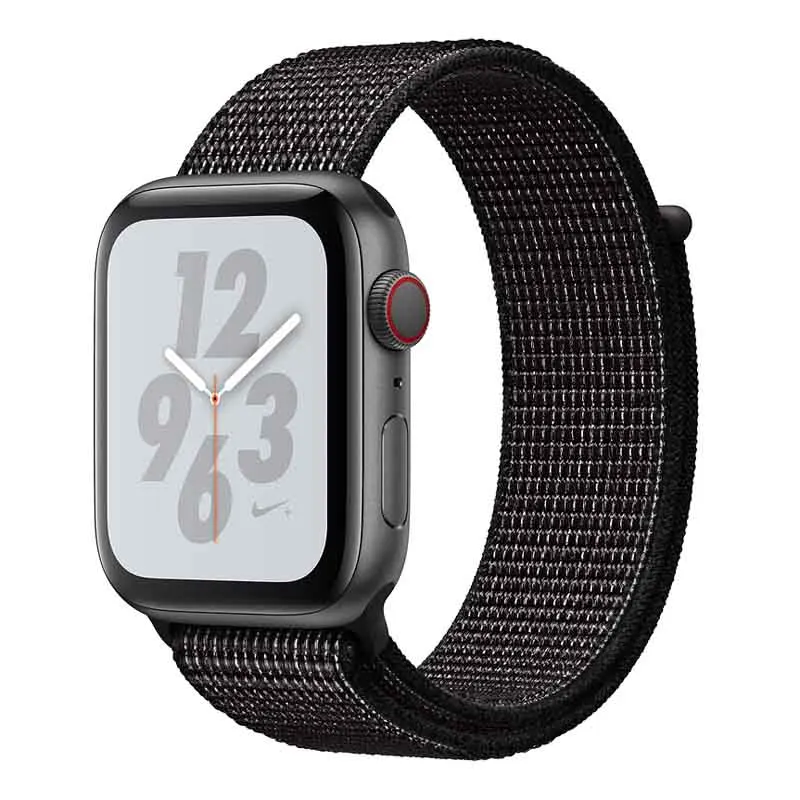 Нейлоновый браслет Correa, ремешок на запястье для Apple смарт-часов iwatch серии 4/3/2/1 спортивные часы Смарт-браслет на запястье аксессуары - Цвет: B-Black Gray