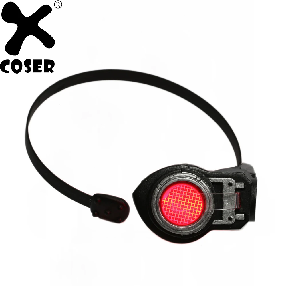 XCOSER отряд самоубийц Дэдшот электронный глаз пистолет прицел лампа патч фильм