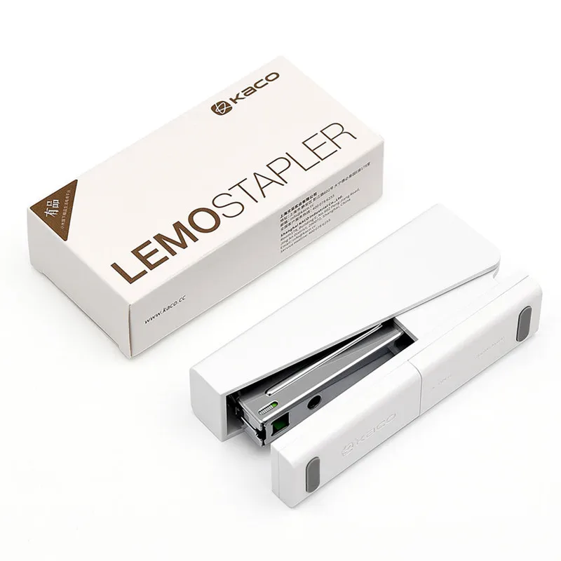 Степлер Youpin Kaco LEMO 24/6 26/6 с 100 шт. скоб для бумаги офиса школы набор умного