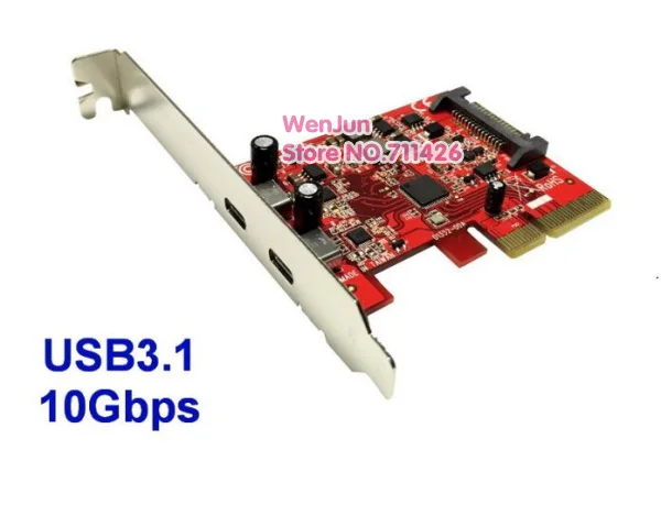 Супер скоростная новая PCI express карта E 2x к USB 3 1 Gen2 10 Гбит/с Type C адаптер для MAC PRO 5 1/OSX 8