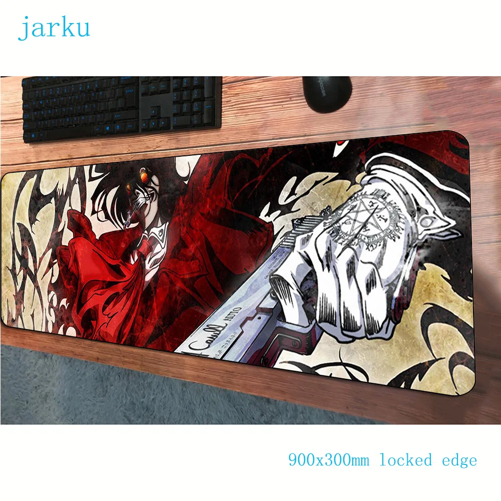 Hellsing коврик для мыши 900x300 мм коврики locrkand Компьютерные аксессуары Мыши игровые