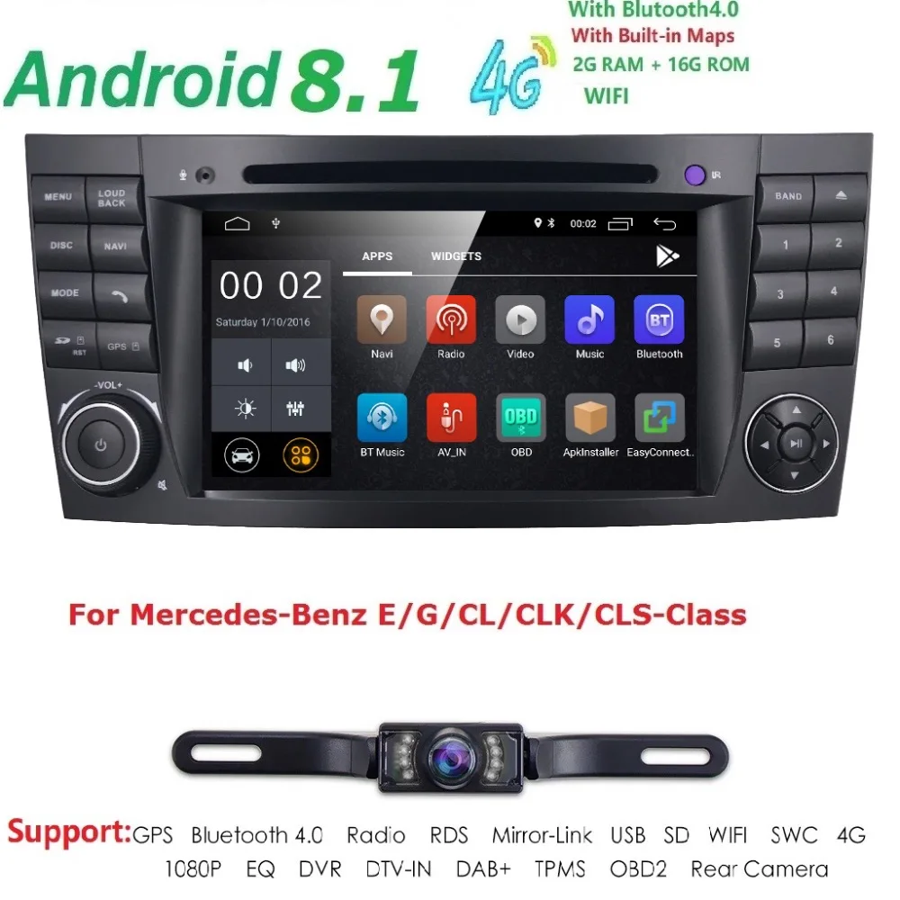 Android 8 1 автомобильный мультимедийный плеер радио для Mercedes W211 W219 W463 CLS350 CLS500 CLS55 E200