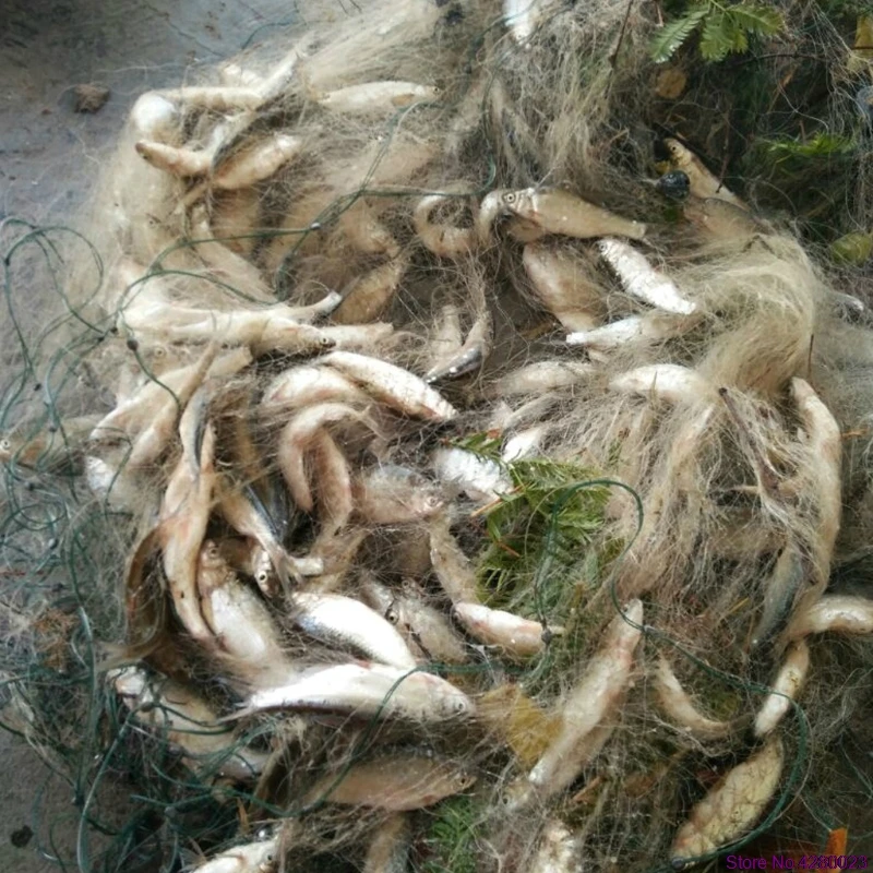 2021 New Fishing net Fish Mesh Trap Monofilament Gill Net Netting Tackle Outdoor 8M x 0.8M | Спорт и развлечения