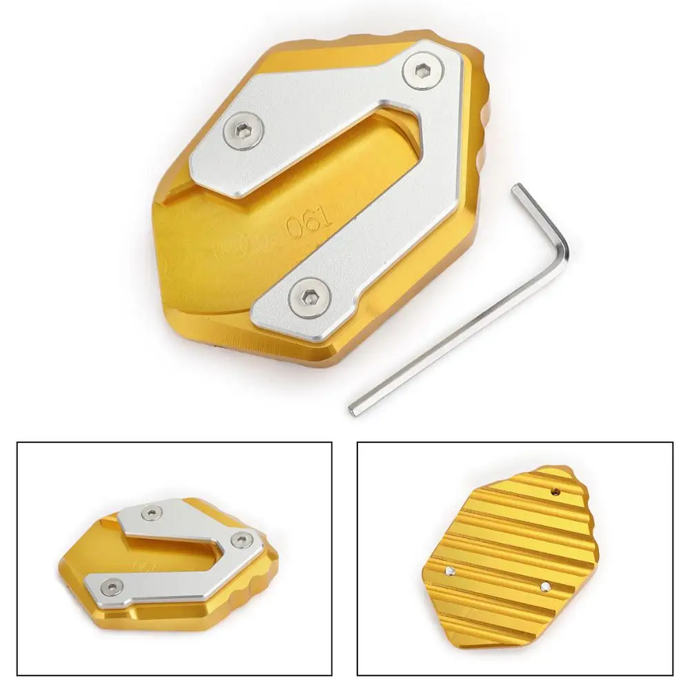 

Areyourshop 1PC CNC Kickstand Side Stand Plate Extension Pad For Yamaha MT-07 FZ-07 2018 Aluminium Alloy