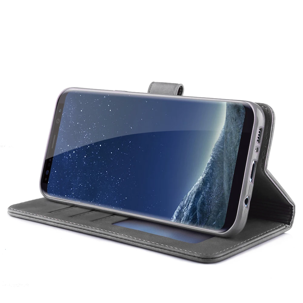 Роскошный кожаный чехол для Samsung Galaxy S8 Plus S9 S10 S10E 5G Note 8 Note9 телефона кошелек