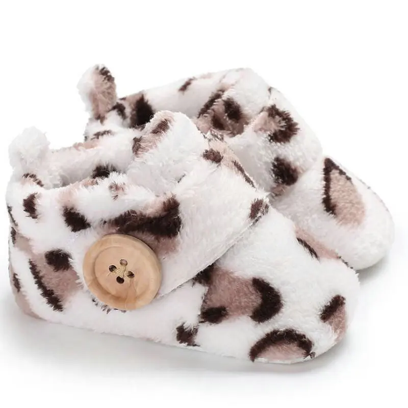 Хорошая цена обувь для мальчиков и девочек с леопардовым принтом теплая