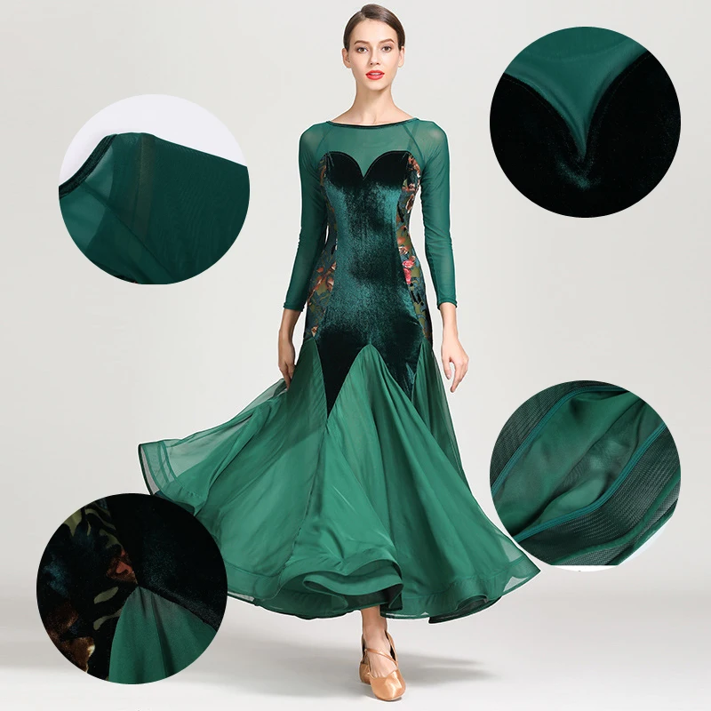 MEI YU 1863 Modern Dance Costume Women Ladies Adults Dancewear Waltzing Tango Dancing Dress Ballroom Evening Party | Тематическая