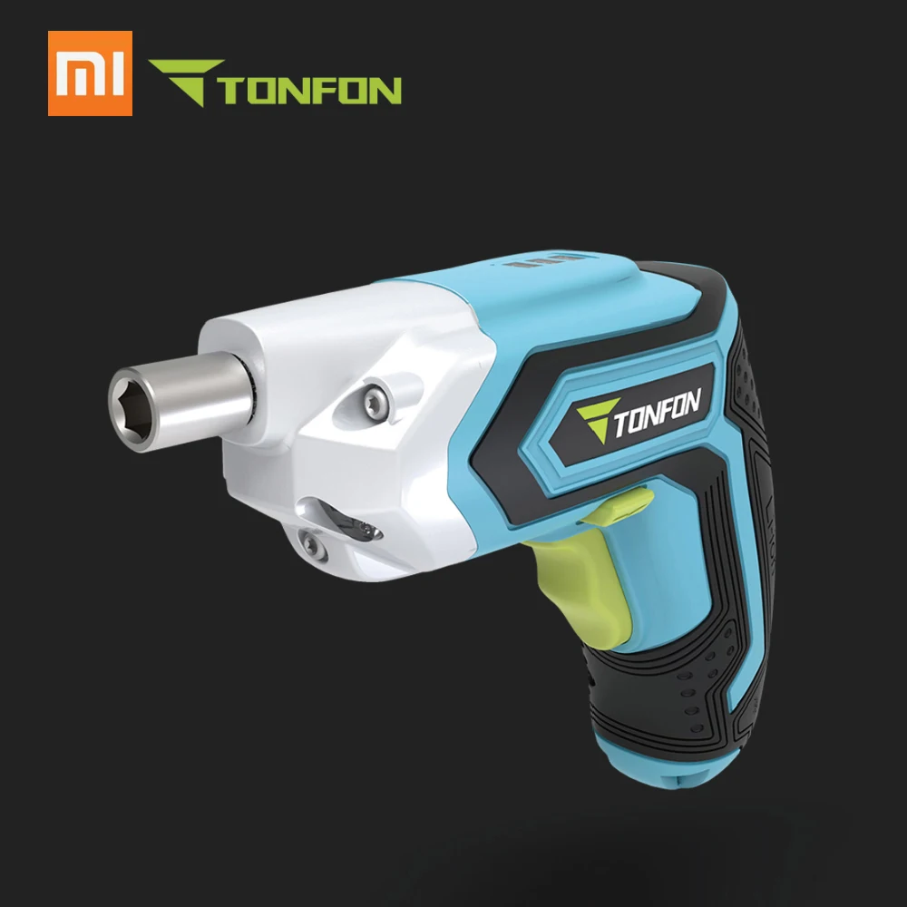 Xiaomi Tonfon Беспроводная электрическая Аккумуляторная дрель ударный пистолет шуруповерт с насадками 3,6 В 1500 мАч перезаряжаемый аккумулятор