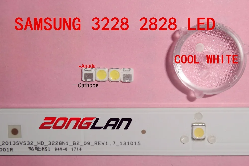 Для 50 шт SAMSUNG 2828 LED подсветка TT321A 1 5 W 3 с zener 3V 3228 холодный белый ЖК для ТВ
