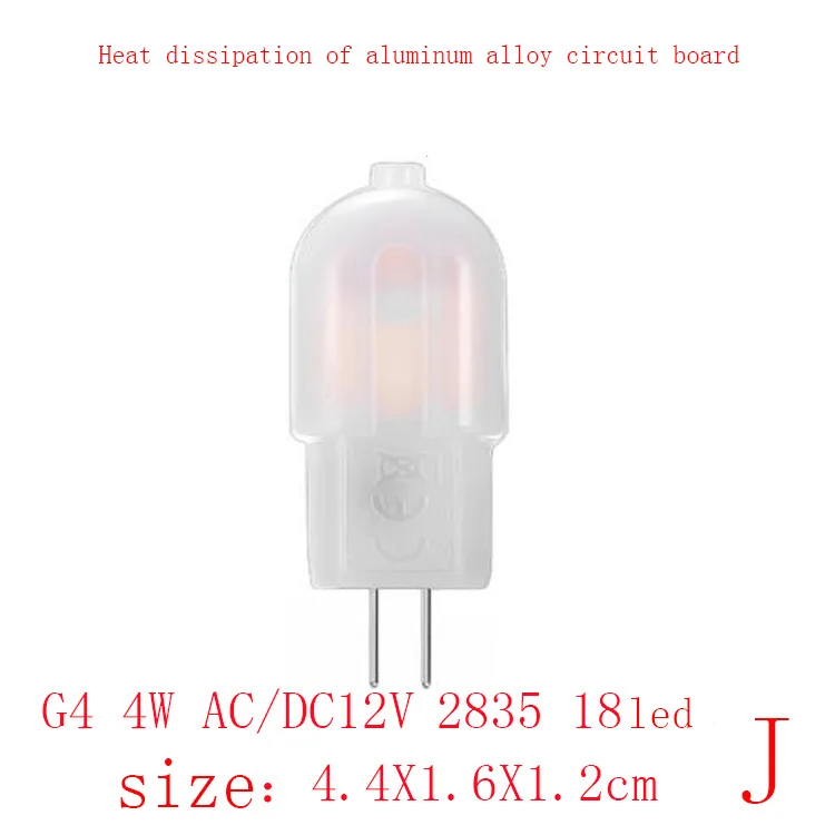 5 шт. G4 лампочка AC/DC 12 В 2 Вт 3 Вт 4 Вт 5 Вт 6 Вт COB SMD 3014 SMD 2835 SMD светодиодный светильник Замена галогенного прожектора люстра G9