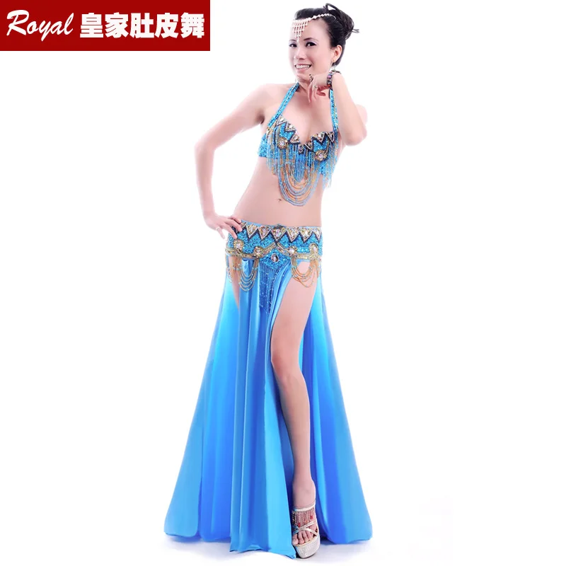 

Women Halter Bra belt Maxi Skirt belly dancing clothes professional belly dance costumes for women sexy belly dancing dress