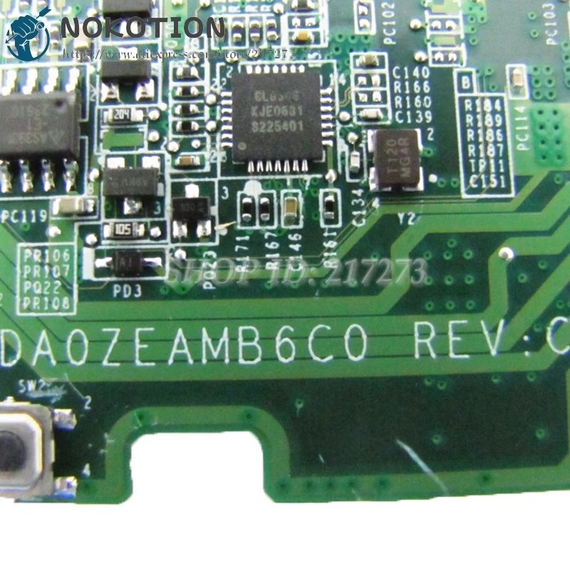 NOKOTION для шлюза LT41P L41P06U материнская плата ноутбука SR1LY N2805 CPU NBY4311001 NB. Y4311.001 DA0ZEAMB6C0 -