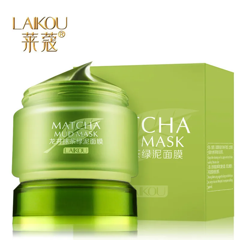 Грязь LAIKOU Matcha для маски или крема лица глубокое очищение увлажняющее средство