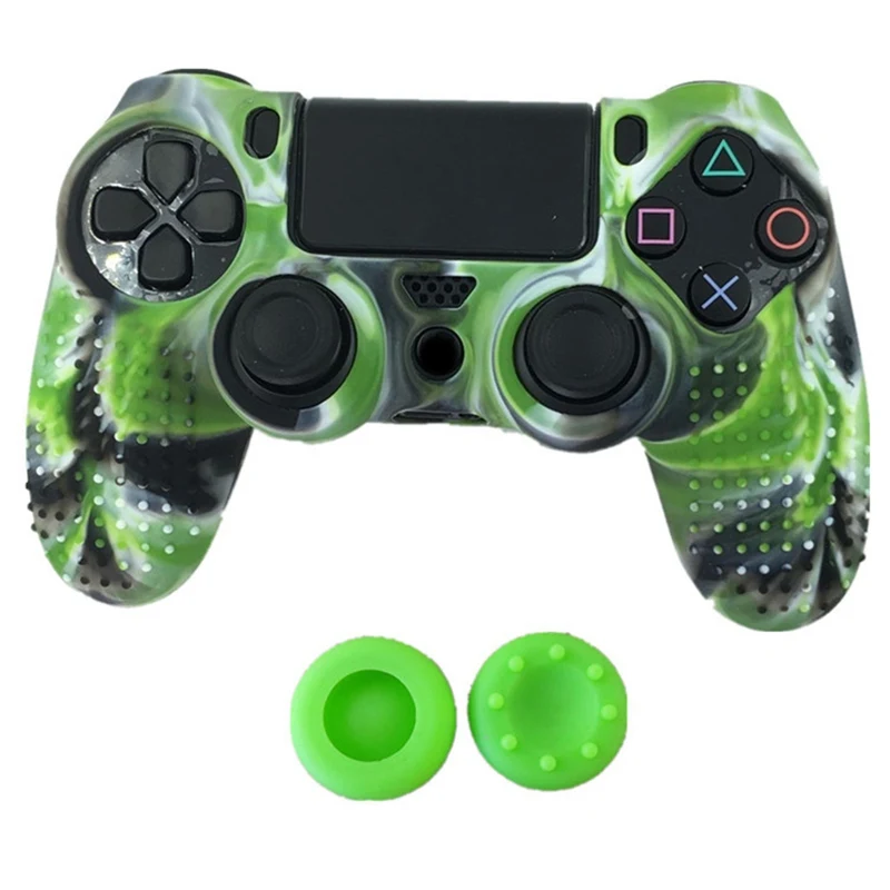 8 цветов Противоскользящий силиконовый кожного покрова чехол для Sony PlayStation Dualshock 4