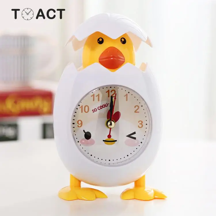 Мультяшный цыпленок настольные часы прикроватные будильники детские с