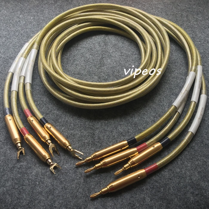 APair Бесплатная доставка Hi Fi аудио динамик кабель с банановым штекером Вилка