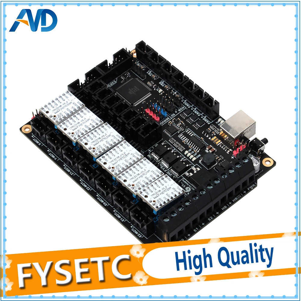 Плата все-в-одном для электроники FYSETC F6 V1.3 системная плата + 6 шт. TMC2130 V1.2