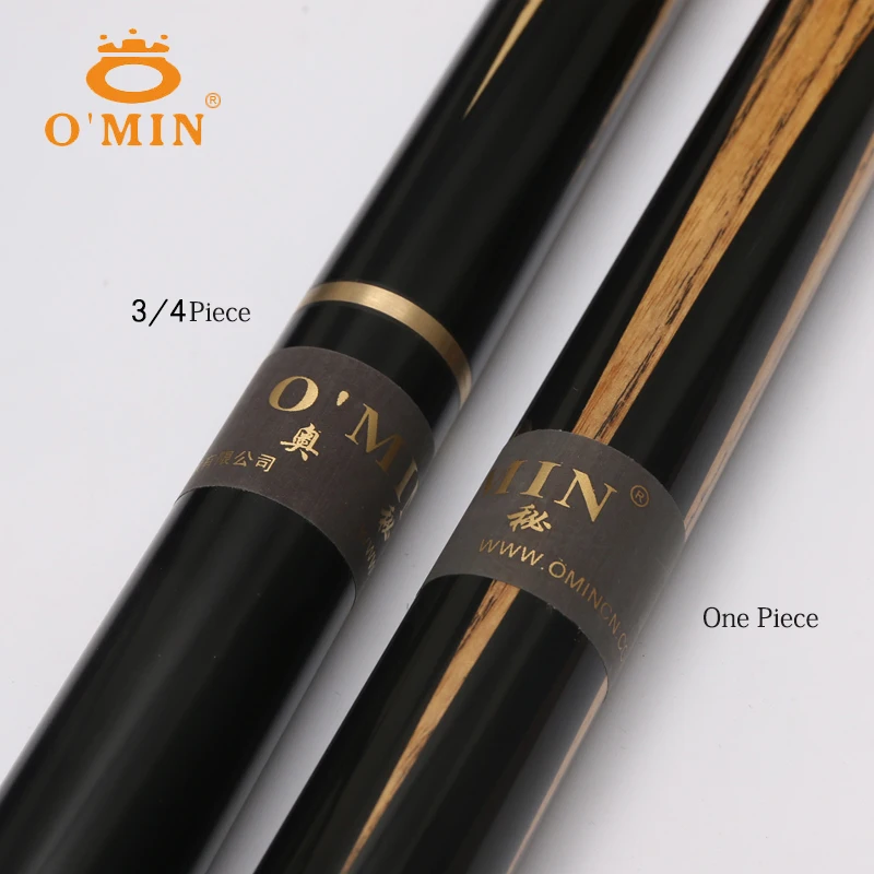 O'MIN классический Снукер Cue 3/4 9 5 мм 10 наконечник Комплект с жестким снукерным