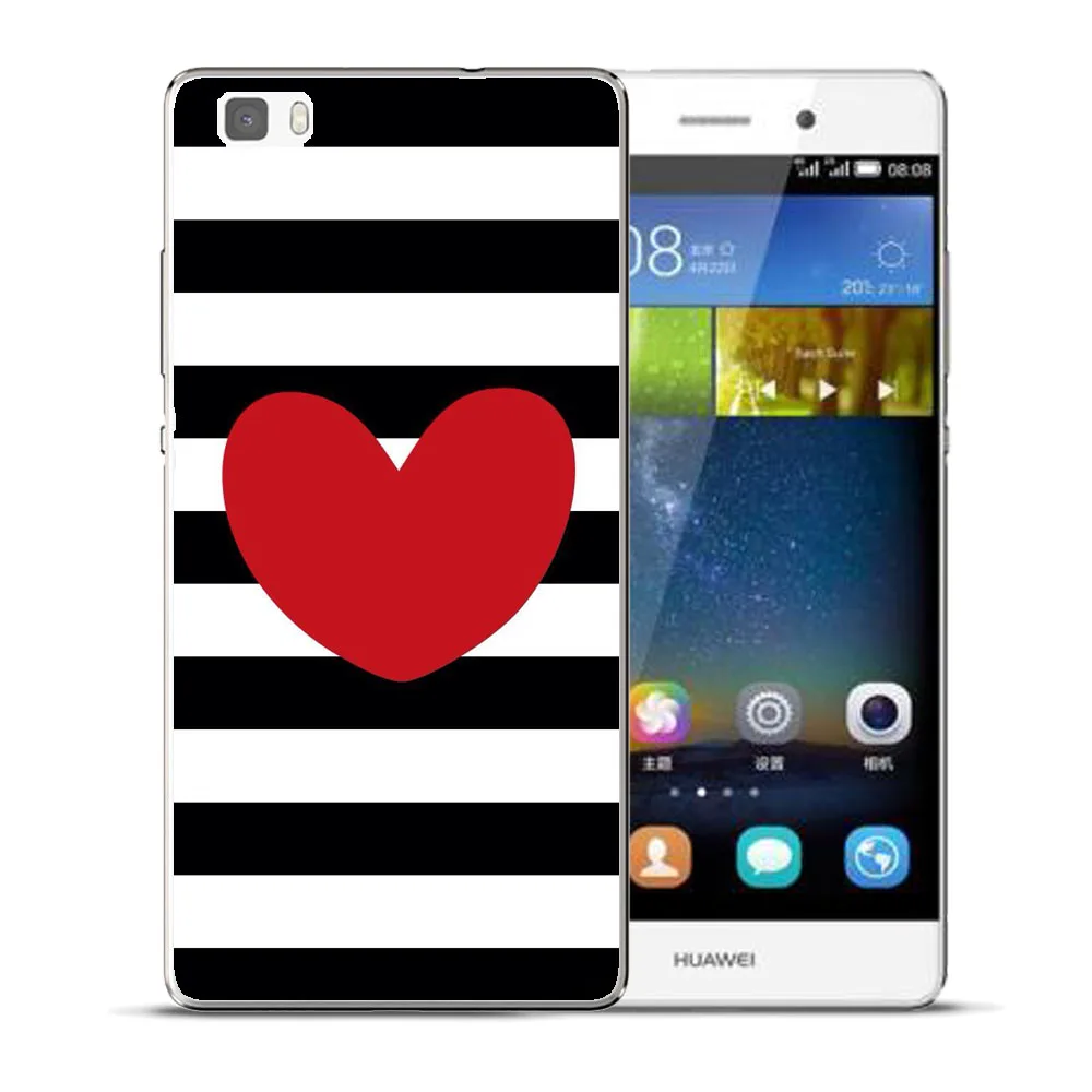 Мягкий розовый чехол из ТПУ в полоску для Huawei P8 P9 P10 P20 Lite Plus Mate 10 Pro Y5 Y6 II Y3 Y7 2017 Honor 9 6X