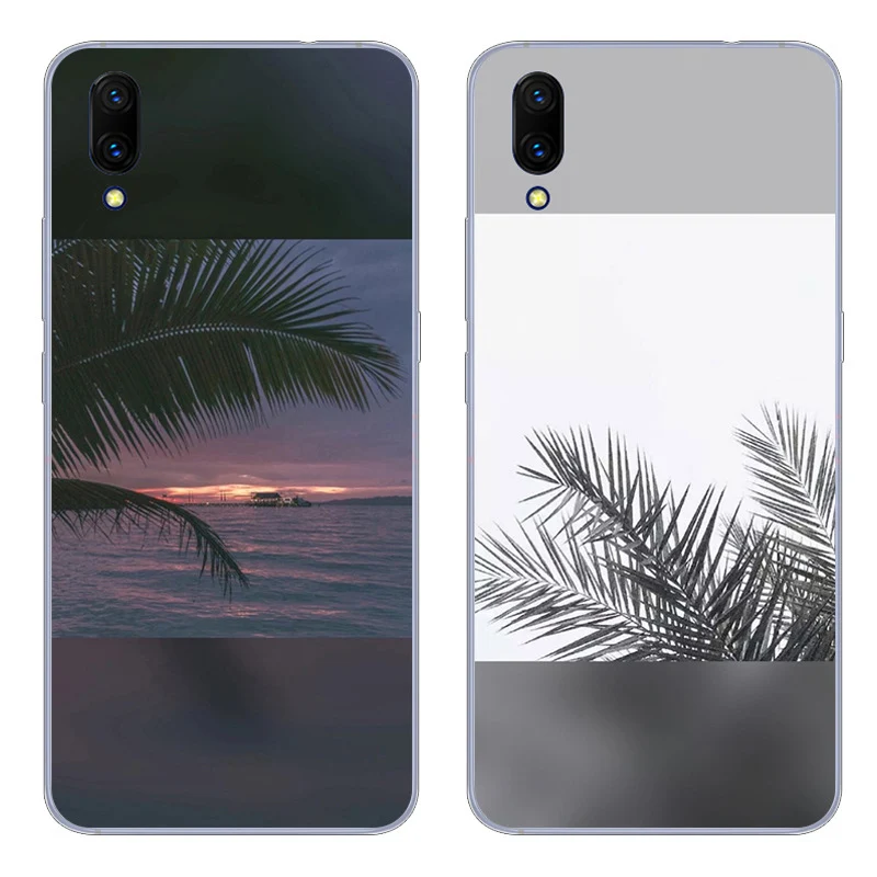 Роскошный мягкий чехол для телефона Vivo Y97 в стиле заката Черный Защитный vivo Y97A A